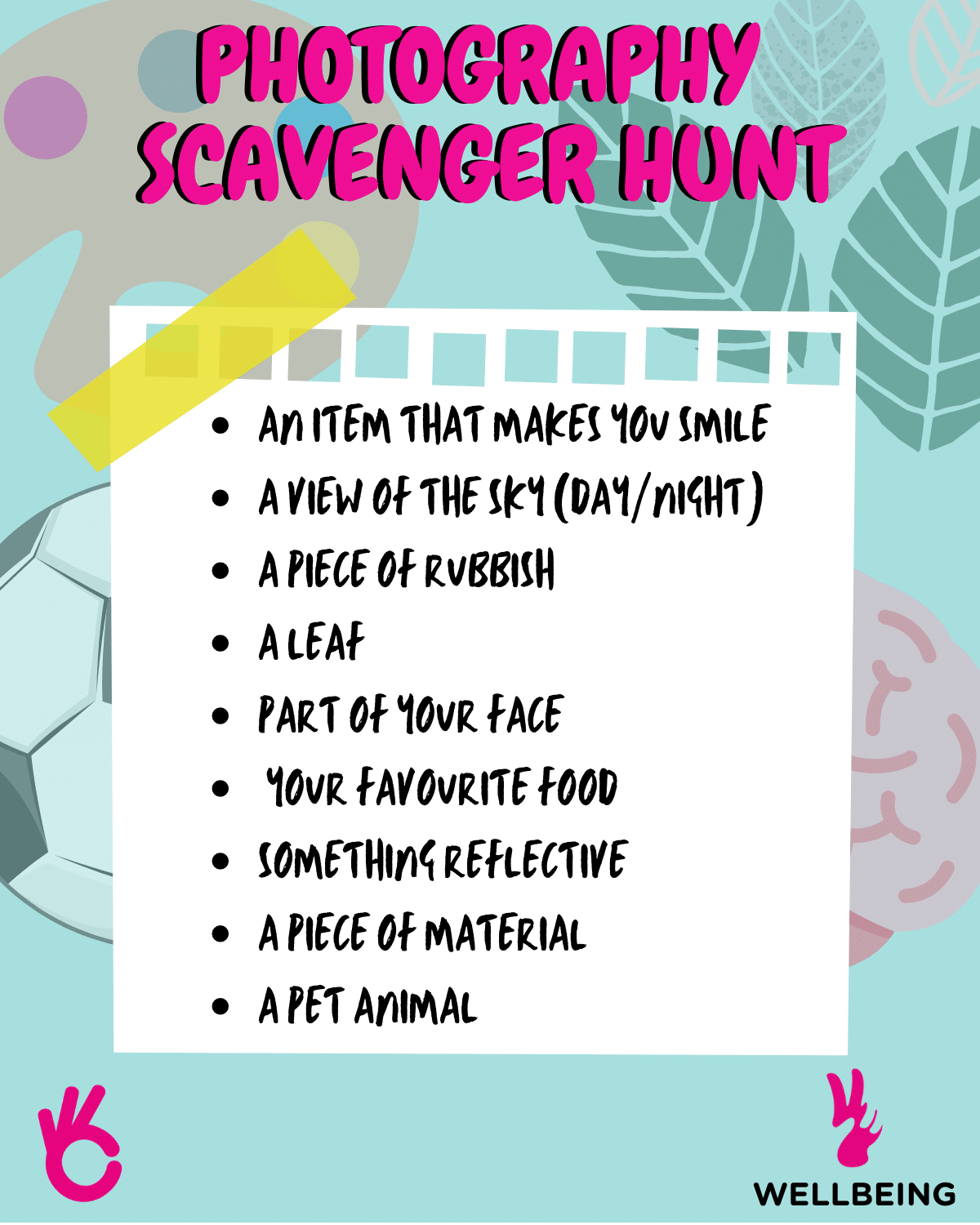 Photography scavenger hunt for World Mental Health Day - MACS ...